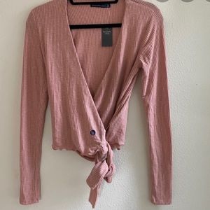 Wrap sweater